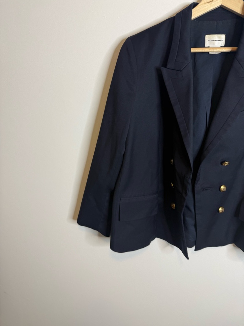 Club Monaco double breasted black blazer size 8 - Picture 2 of 11